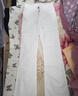 POUMcleanfit微喇牛仔褲男裝黑白純色美式高街國潮百搭寬松直筒長(cháng)褲子 白色 【高品質(zhì)】 XL 【120-135斤】【高品質(zhì)】 曬單實(shí)拍圖