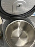 美的0涂層電飯煲5升大容量 316L不銹鋼內膽電飯鍋家用4-5-6-8-10人 柴火飯快速飯多功能一體煮粥鍋 【升級款頂置面板 12大功能菜單RE576S】 5L 曬單實(shí)拍圖