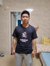 回力日系短袖t恤男夏季青少年運動(dòng)吸汗圓領(lǐng)上衣寬松透氣純棉男士衣服 深灰(像素游戲) L /175(回力潮牌品質(zhì)保障) 曬單實(shí)拍圖