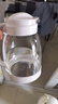 冷水壺大容量玻璃耐高溫涼白開(kāi)水杯茶壺套裝家用果汁壺防爆玻璃壺 白色(2000ML) 曬單實(shí)拍圖