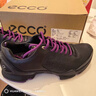 愛(ài)步（ECCO）BIOM C戶(hù)外運動(dòng)鞋 登山鞋牛皮老爹鞋女鞋運動(dòng)鞋防滑 黑色/黑色/深紫色80046356784 38 曬單實(shí)拍圖
