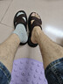 意爾康男鞋軟底透氣戶(hù)外休閑拖鞋兩用沙灘鞋男士涼鞋 61881W 棕色 41 曬單實(shí)拍圖