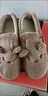 名創(chuàng  )優(yōu)品（MINISO）羊咩咩棉拖鞋女秋冬包跟家居室內厚底月子毛毛拖鞋深灰包跟44-45 曬單實(shí)拍圖