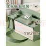 ujia 補習袋小學(xué)生手提袋拎書(shū)手拎補課帆布收納袋開(kāi)學(xué)季中學(xué)生大容量透明美術(shù)多功能學(xué)習書(shū)包 草綠 曬單實(shí)拍圖