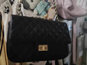 奢侈單肩包女包2026新款包包菱格鏈條包頭層牛皮小香風(fēng)斜挎包品牌 粉色 曬單實(shí)拍圖