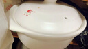 康舒砂鍋大容量燉鍋?lái)n式養生陶瓷煲家用燃氣直燒湯鍋耐高溫沙鍋 白色 適合1-2人 1200ml 曬單實(shí)拍圖