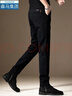 棉致高端休閑褲男春秋2026新款修身免燙男士褲子夏季商務(wù)男褲輕奢顯高 黑色 +運費險 31 【建議130-140斤】 曬單實(shí)拍圖