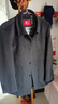 皮爾卡丹男裝100%純羊絨大衣男中長(cháng)款加絨加厚男款毛呢風(fēng)衣外套爸爸裝 PEKD1805短款加厚灰色 加絨 2XL 185/100A 155-170斤 曬單實(shí)拍圖