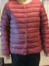 波司登25年秋羽絨服90絨女士修身短款休閑輕薄圓領(lǐng)新年紅外套 曬單實(shí)拍圖