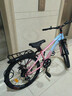 鳳凰官方旗艦店兒童自行車(chē)男女變速青少年學(xué)生山地車(chē)碟剎賽車(chē) 星際 藍粉【變速】后座+LED燈+輻條輪 22寸【適合130-170cm】 曬單實(shí)拍圖