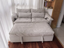 斐思萊樂(lè )折疊沙發(fā)床單雙人客臥兩用伸縮床小戶(hù)型云朵沙發(fā)多功能可拆洗沙發(fā) 月幔色1.8m三人位【可拆洗】 曬單實(shí)拍圖
