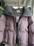 香影白鴨絨紫色羽絨服女短款2025冬季新款時(shí)尚小個(gè)子連帽休閑外套 紫色 M 曬單實(shí)拍圖