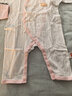 貝瑞加（Babyprints）寶寶連體衣2件裝嬰兒四季內衣純棉爬服薄款哈衣柔軟家居睡衣 粉66 曬單實(shí)拍圖