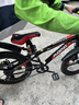 鳳凰（Phoenix）兒童自行車(chē)男女學(xué)生6-15歲變速山地車(chē) 超越二代 22寸 一體輪 黑紅 曬單實(shí)拍圖