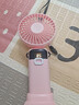 COZA【金榜推薦】手持小風(fēng)扇迷你便捷折疊支架usb風(fēng)扇桌面掛脖式戶(hù)外學(xué)生宿舍辦公室充電隨身小電扇 櫻花粉丨可用6天丨5檔強風(fēng)丨智能數顯丨帶底座掛繩 曬單實(shí)拍圖
