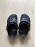 卡駱馳（CROCS）貝雅卡駱班兒童洞洞鞋沙灘鞋男女童包頭拖鞋/207018/207019 深藍色-410 26 (155mm) 曬單實(shí)拍圖
