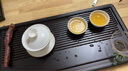 金鑲玉茶盤(pán)托盤(pán)竹木家用喝泡茶單層排水式茶臺茶具 胡桃色竹流水 曬單實(shí)拍圖