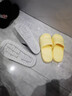 紅豆踩屎感拖鞋女士夏季2026新款室內家居厚底防滑防臭eva涼拖男 緗葉黃 37 -38【標準碼】 曬單實(shí)拍圖