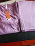 金三塔100%桑蠶絲真絲秋衣秋褲女圓領(lǐng)中薄款內衣套3NYF3C105 木槿紫 XXL 曬單實(shí)拍圖