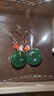 印象眸和田玉耳飾女款國風(fēng)碧玉平安扣耳環(huán)耳鉤 附證書(shū) 曬單實(shí)拍圖