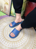 潔麗雅（Grace）足弓支撐拖鞋男士夏季2026新款居家室內按摩浴室洗澡防滑涼拖鞋女 藏青色 42-43 【適合41-42碼】 曬單實(shí)拍圖