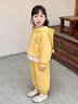 G.duck小黃鴨童裝女童套裝春秋季新款星星人衣服兒童運動(dòng)套裝春裝兩件套 黃色 90 尺碼1~2歲【 80-90cm】cm 曬單實(shí)拍圖