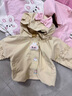 G.duck小黃鴨童裝兒童外套女童春秋新款一歲寶寶衣服卡通小女孩風(fēng)衣連帽 粉色 90 (建議身高80-90 1歲-2歲) 曬單實(shí)拍圖