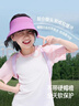 蕉下（beneunder）兒童防曬帽遮陽(yáng)帽子男女童空頂運動(dòng)防曬帽TS011 海光藍 50-54 曬單實(shí)拍圖