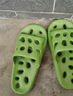 利達妮（TZLDN）大碼浴室拖鞋洗澡男士鏤空漏水速干透氣夏季淋浴防滑EVA涼拖鞋男 曬單實(shí)拍圖