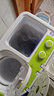 小鴨迷你雙桶洗衣機家用小型雙缸半自動(dòng)嬰兒童洗脫兩用 3.5公斤綠加厚款【藍光功能+加厚材質(zhì)+洗脫 雙缸 曬單實(shí)拍圖