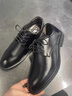 卡帝樂(lè )鱷魚(yú)（CARTELO）皮鞋男士牛皮商務(wù)休閑西裝正裝德比鞋英倫結婚男鞋 6531 黑色 40  曬單實(shí)拍圖