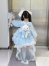 G.duck小黃鴨童裝洛麗塔公主裙女童連衣裙春秋季2026新款玉桂狗生日禮服 裙子加拖尾+裙撐 100 建議2~3歲（ 90-100cm） 曬單實(shí)拍圖
