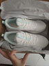 安踏漫步運動(dòng)鞋女鞋春夏季輕質(zhì)網(wǎng)面透氣跑鞋軟底耐磨跑步鞋子體測女鞋 新版透網(wǎng)|白綠-1 37.5 曬單實(shí)拍圖