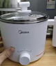 美的（Midea）電煮鍋 電熱鍋 小電鍋 宿舍小鍋 學(xué)生寢室一體泡面小火鍋多功能鍋 1.7L 電煮鍋小型1-2人 XZE1612 曬單實(shí)拍圖