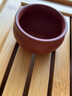 藏壺天下 宜興紫砂品茗杯大紅袍小茶杯茶盞功夫茶杯寬口主人杯單杯 品茗杯 35ml 曬單實(shí)拍圖