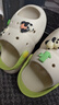 科巢兒童涼拖鞋軟底男童夏季戶(hù)外寶寶洗澡防滑家居室內拖鞋女童 【防臭/鉆石防滑紋】克比熊貓 17 (腳長(cháng)16-17cm)-有后跟帶 曬單實(shí)拍圖