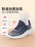 足力健中老年健步輕便軟底送爸爸休閑散步鞋2431369J藍-男 38 曬單實(shí)拍圖