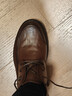 意爾康皮鞋男軟底舒適商務(wù)休閑鞋春秋圓頭系帶新款 53429W 棕色 41 曬單實(shí)拍圖