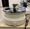 九陽(yáng)（Joyoung）0涂層IH秒涮電火鍋火鍋專(zhuān)用鍋電鍋家用4-8人分體式可拆洗多功能電蒸鍋不銹鋼電煮鍋6L火鍋鍋GN12 曬單實(shí)拍圖