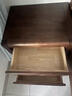雙葉全實(shí)木床頭柜現代簡(jiǎn)約新中式家用臥室床邊柜儲物柜小型純2025新款 胡桃色 胡桃木 40x40x50cm 曬單實(shí)拍圖