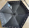 天堂 防紫外線(xiàn)陽(yáng)傘五折 小巧便攜水果傘折疊結實(shí)晴雨兩用女 灰藍 曬單實(shí)拍圖