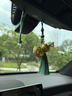 齊選葫蘆汽車(chē)香薰掛件車(chē)載后視鏡掛飾車(chē)內飾品高檔禮物男女士2026新款 純銅吉祥葫蘆【平安暴富-綠色流蘇】高檔禮盒 曬單實(shí)拍圖