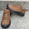 Jeep吉普休閑鞋男春季新款頭層牛皮戶(hù)外防滑登山鞋軟底運動(dòng)工裝鞋子男 卡其 【標準皮鞋碼】 41 曬單實(shí)拍圖