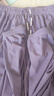 松山棉店小薄荷涼感羅紋休閑褲女士抑菌透氣收口長(cháng)褲防蚊冰絲寬松居家褲夏 收口-葡萄紫 XL 推薦 女士125-140斤 曬單實(shí)拍圖