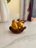 葫蘆金蟾茶寵可養高端變色茶具配件茶桌擺件招財茶臺裝飾福祿茶玩 福祿發(fā)財-變綠色 曬單實(shí)拍圖