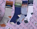 caramella青少年襪子男保暖抗菌加長(cháng)筒純色棉襪春夏季寶寶兒童男襪4混裝2XL 曬單實(shí)拍圖