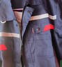 乾朗 乾朗 春秋防靜電工作服套裝男女長(cháng)袖厚款耐磨勞保服帶反光條電焊工服汽修工程服加油站電力局工裝可定制logo 藏藍色春秋套裝175 曬單實(shí)拍圖