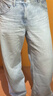 優(yōu)衣庫常規款女裝男裝寬松廓形牛仔褲/彎刀鐮刀褲子479000 482280 479000/62粉藍色 25 /160/64A 曬單實(shí)拍圖