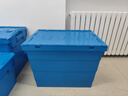 力王（POWERKING）斜插式周轉箱 帶蓋塑料箱斜插物流轉運整理收納箱 大號膠框 PK64450 600*400*450藍色 曬單實(shí)拍圖