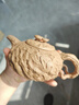 璽翰雅（ROYHOYE）收藏級宜興紫砂壺名家手工泡茶壺原礦段泥龔春壺隱龍供春茶壺茶具 隱龍供春呂子牧作品 曬單實(shí)拍圖